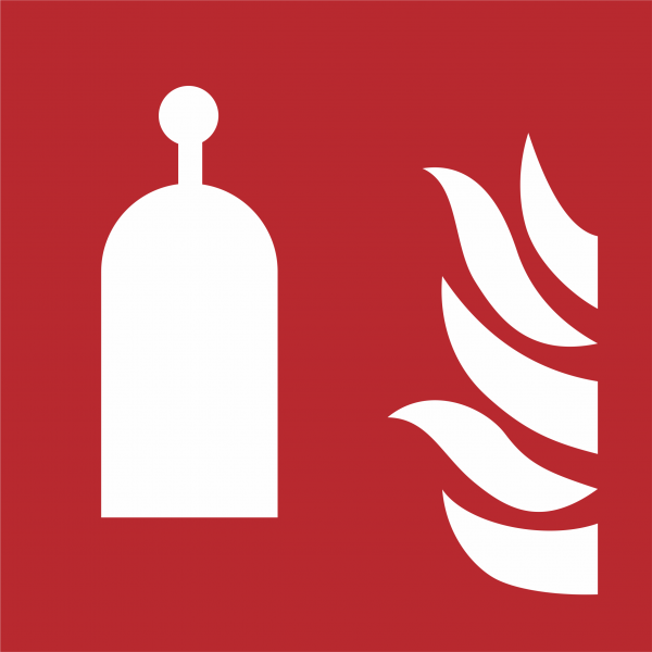 Brandschutzzeichen F014 nach DIN ISO 7010 - 150mm